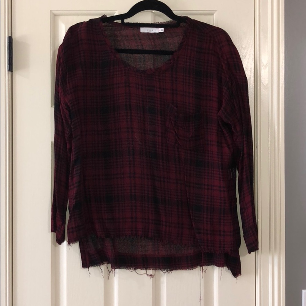 Red and black top
